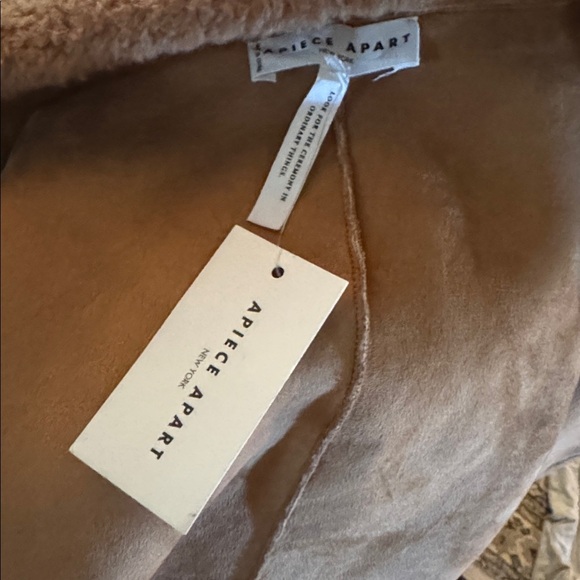 A Piece Apart Walk Coat Cloud Camel Faux Fur Lined NWT Size XL $550 - Picture 2 of 8